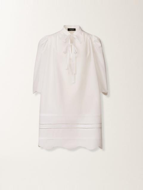 FABIANA FILIPPI Optical white poplin dress