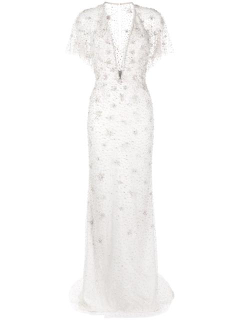 JENNY PACKHAM Sofie crystal-embellished gown