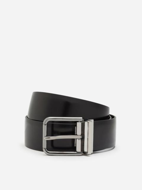 Dolce & Gabbana Polished leather belt