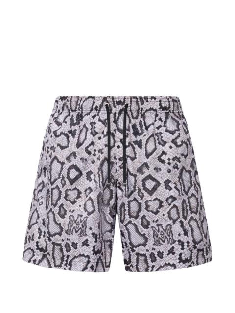AMIRI snake-print swim shorts