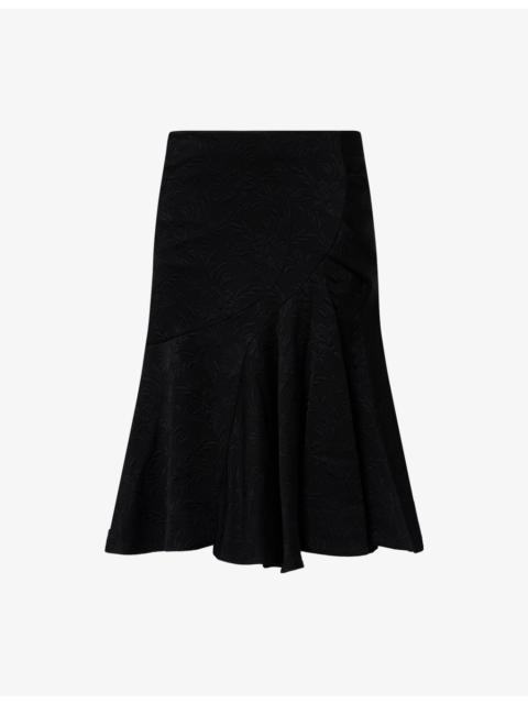 Dries Van Noten Sibel Jacquard Cotton-Blend Midi Skirt