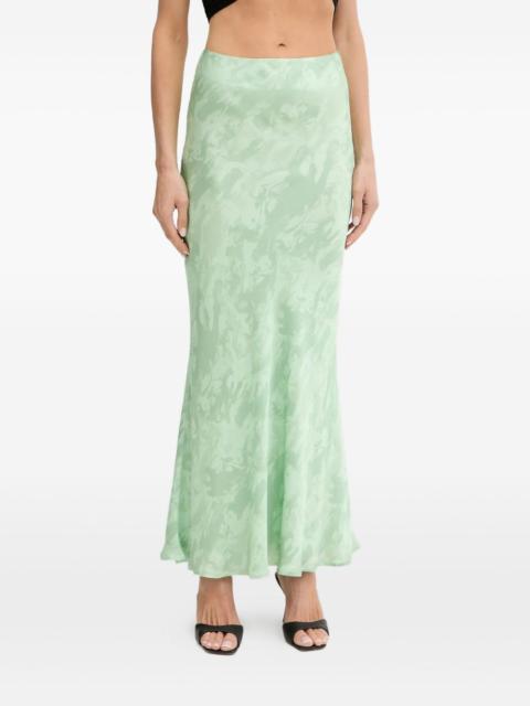 PINKO printed bias-cut midi skirt