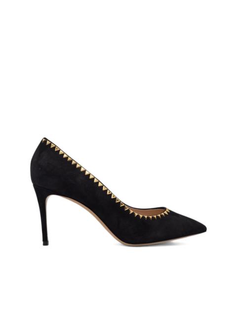 CASADEI suede pointed-toe pumps