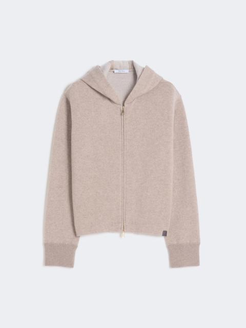 Cashmere and wool jersey sweatshirt - BEIGE