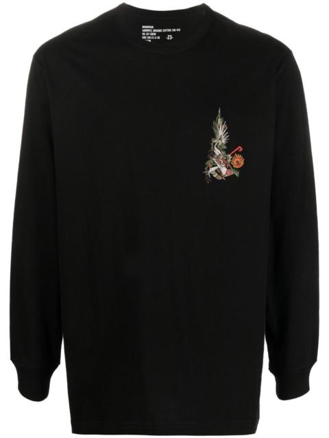 MAHARISHI graphic-print long-sleeved T-shirt