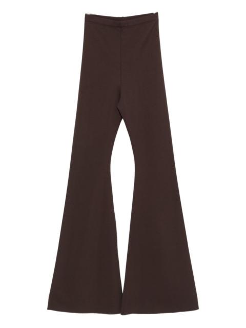 Rick Owens Lilies high-rise flared trousers