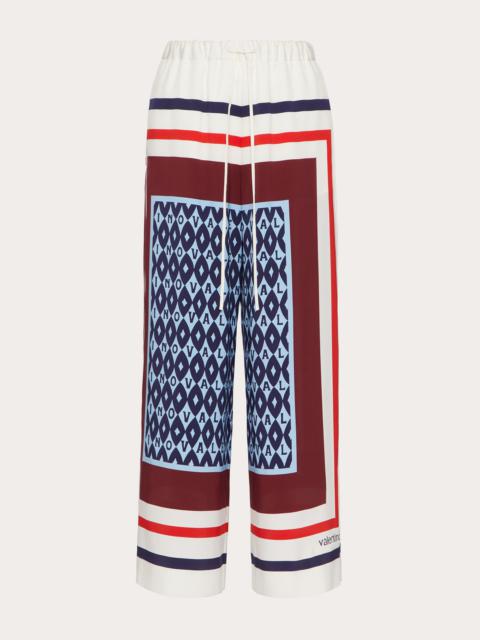 Valentino PRINTED TWILL PANTS