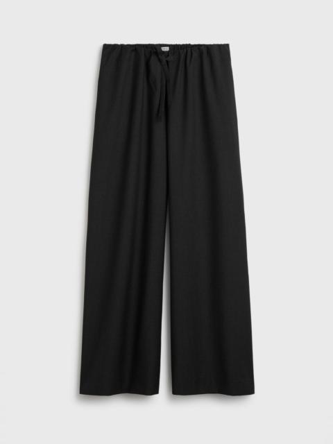 TOTEME Drawstring dinner trousers charcoal melange