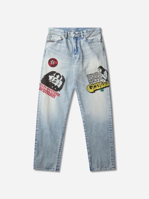 Hysteric Glamour Men's Hysteric Days 50's XX Straight Denim Pants Indigo