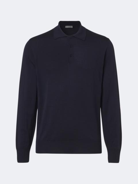 Canali Wool polo shirt