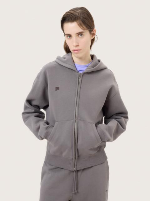 PANGAIA Womens Heavyweight Zip Up Hoodie - Slate Escape