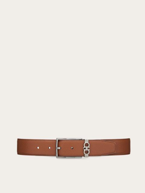 Reversible and adjustable Gancini belt