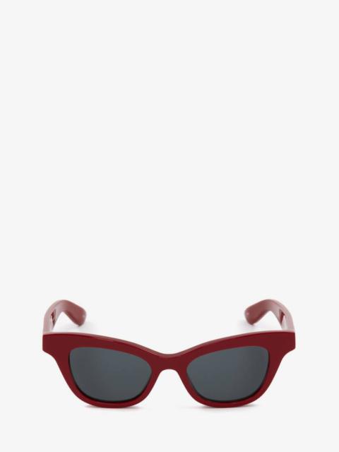 Women's McQueen Cat-eye Sunglasses in Rot