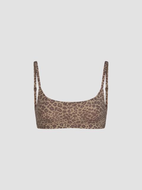SKIMS Women's Fits Everybody Scoop Bralette - Desert Leopard Ink