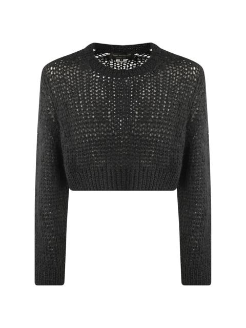 open-knit jumper