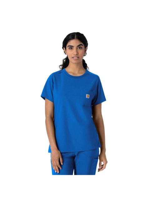 Carhartt Women's Force Cross-Flex Crew Neck Scrub Top
