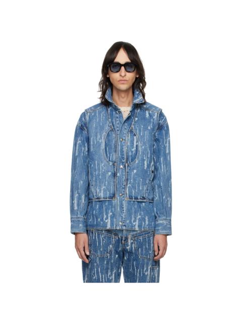 Andersson Bell Blue Layered Denim Jacket