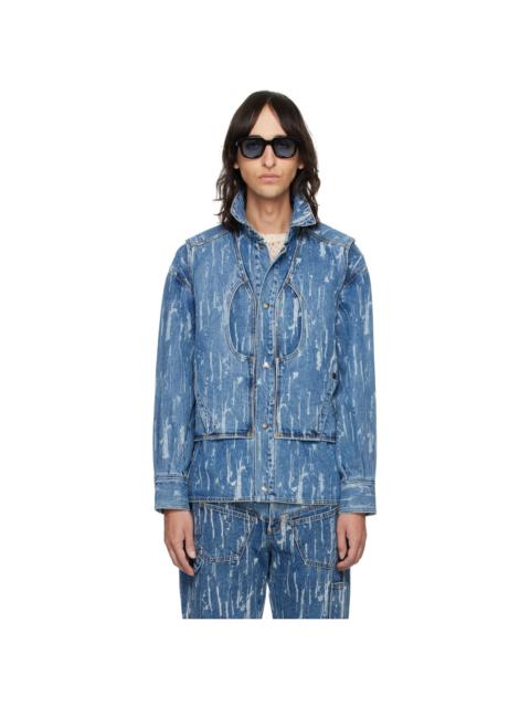 Andersson Bell Blue Layered Denim Jacket