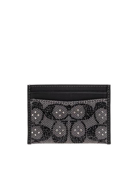 COACH beaded-detail card holder