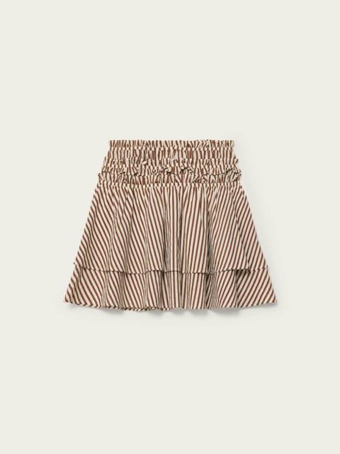 ALLSAINTS KALI COTTON STRIPED MINI SKIRT
