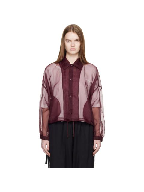 UNDERCOVER Burgundy UC1E8201 Coach Shirt