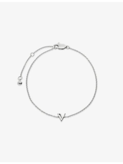 MONICA VINADER Initial V Sterling-Silver Bracelet