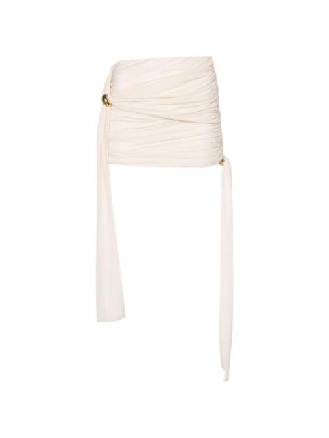 Blumarine draped-detail mini skirt