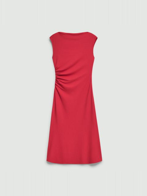 Draped Sweater Dress in Crepe Jersey