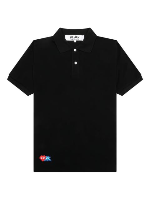 Comme des Garçons PLAY x Invader pixel-heart polo shirt