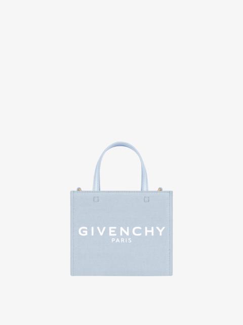 MINI G-TOTE SHOPPING BAG IN CANVAS