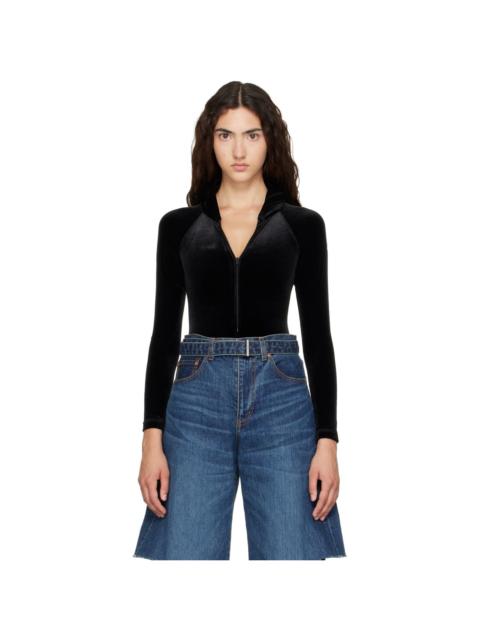 VETEMENTS Black Hooded Bodysuit