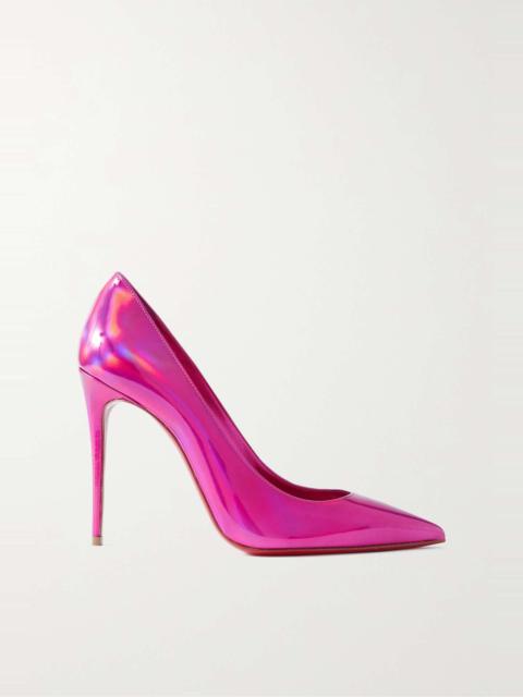 Kate 100 iridescent leather pumps