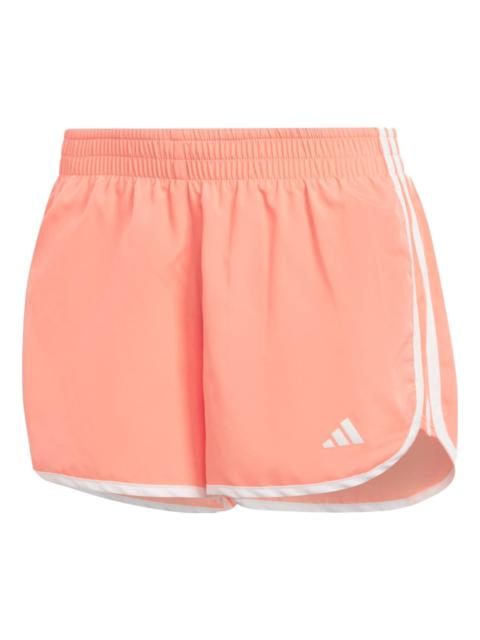 (WMNS) adidas Marathon 20 Running Shorts Asia Sizing 'Orange' HY5430