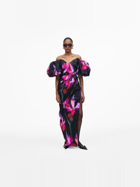 Marc Jacobs FUTURE FLORAL STRAPLESS GOWN