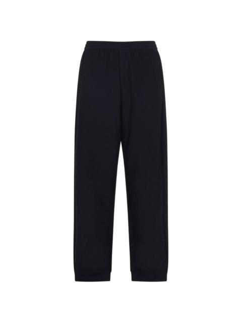 GIORGIO ARMANI textured logo trousers