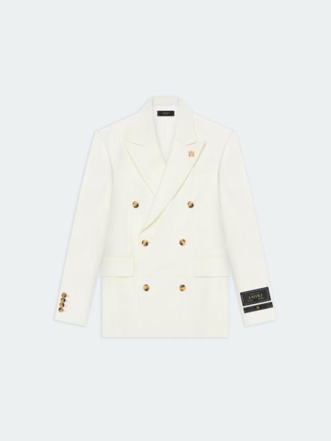 AMIRI DOUBLE BREAST BLAZER-ALABASTER