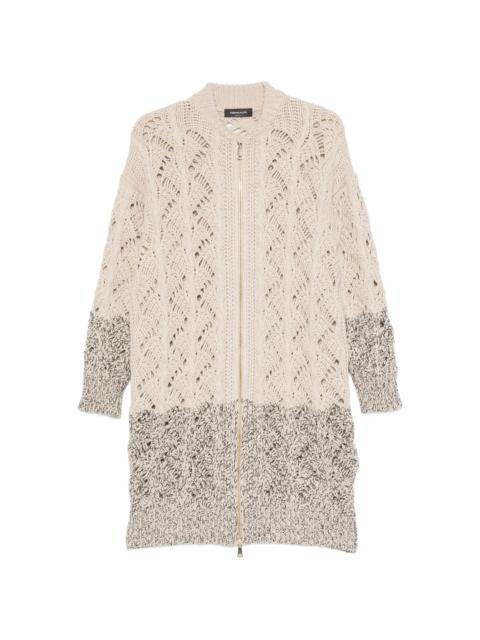 FABIANA FILIPPI Fabiana Filippi Open-knit Zip-up Cardigan
