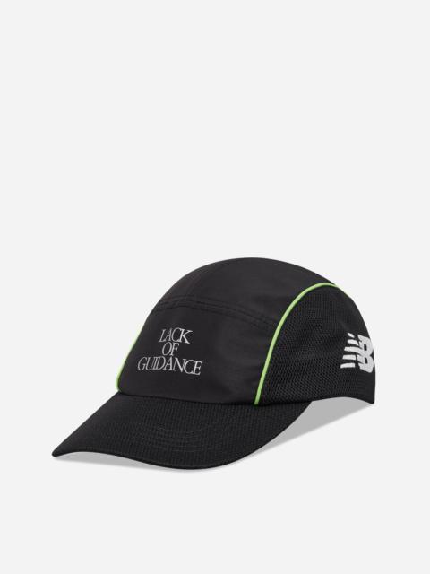 New Balance Lack of Guidance 5 Panel Cap Black / Energy Lime