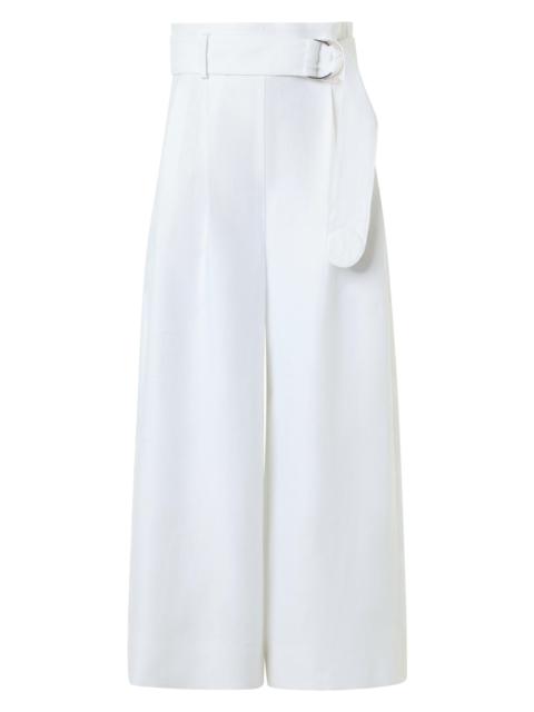 AKRIS Women's Fiorella Linen Belted Culottes - Cream