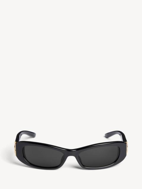 BALENCIAGA Women's Cosmo Rectangle Sunglasses in Black