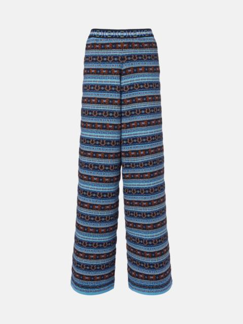 Stella McCartney Knitted virgin wool straight pants
