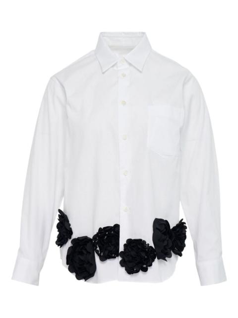 TAO Comme Des Garçons Broad X rose-embellished shirt