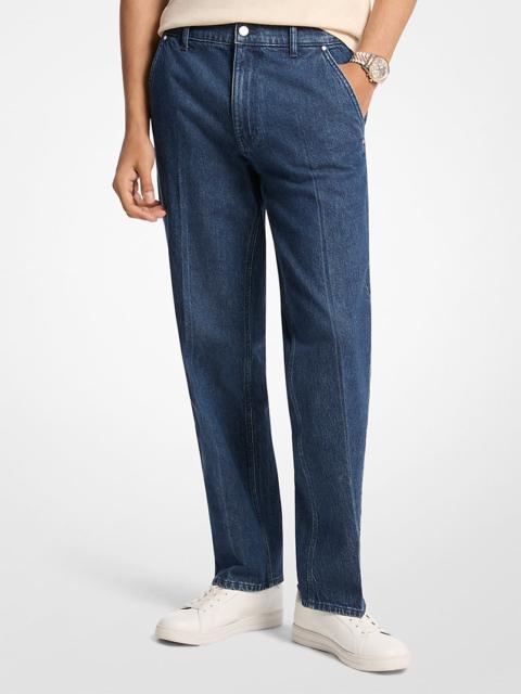 MICHAEL KORS Finn Straight-Fit Stretch Denim Jeans