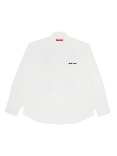 Supreme Supreme American Psycho Work Shirt 'White'