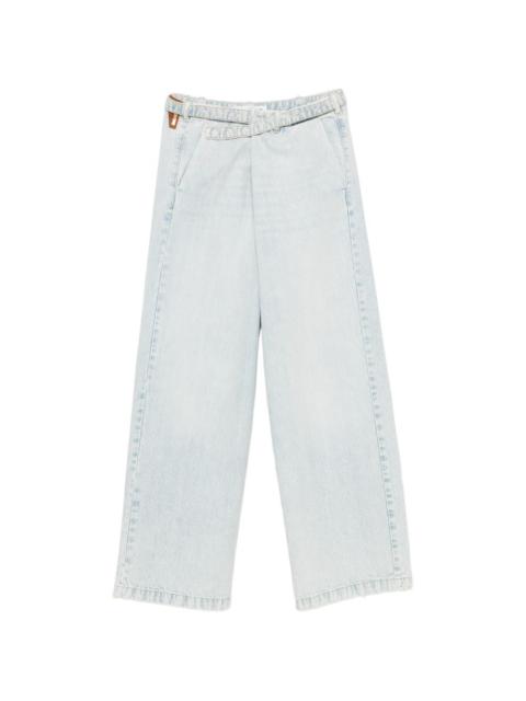 DARKPARK crossover-waist wide-leg jeans