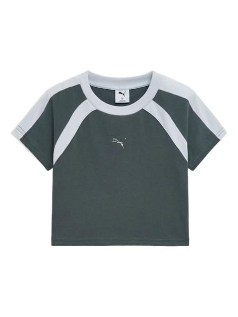 PUMA (WMNS) PUMA Dare To T-Shirt 'Mineral Gray' 633249-83
