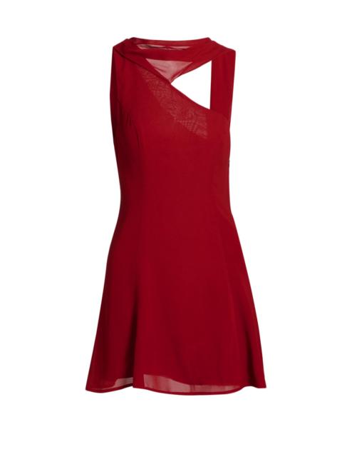 Reformation Women's Rossi Asymmetrical Cocktail Dress - Sangre