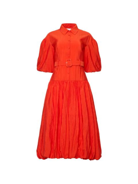 Cinq à Sept Daliah belted balloon-sleeve midi dress