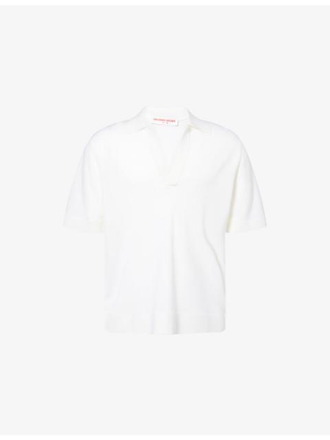 ORLEBAR BROWN Raffertie Short-Sleeve Wool Polo Shirt