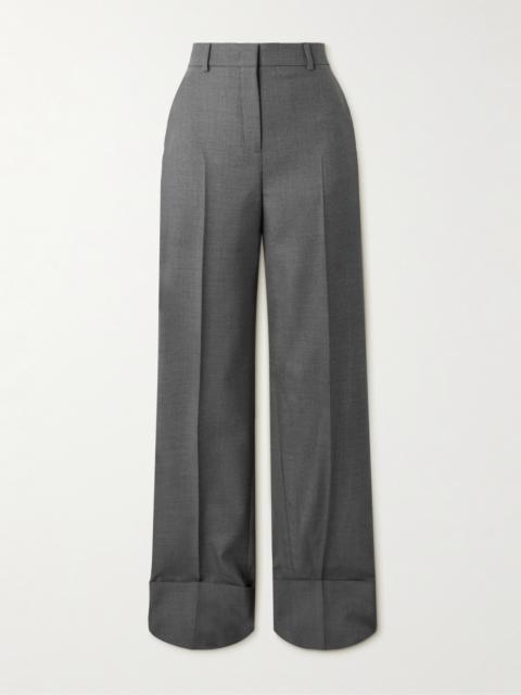 Valentino Wool-twill Straight-leg Pants